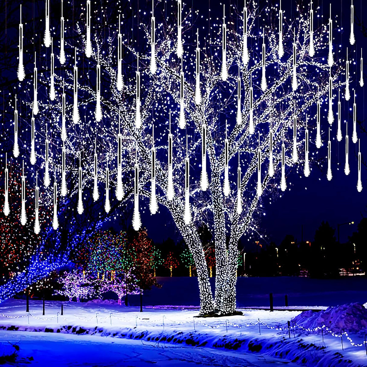 echosari Christmas Meteor Shower Lights
