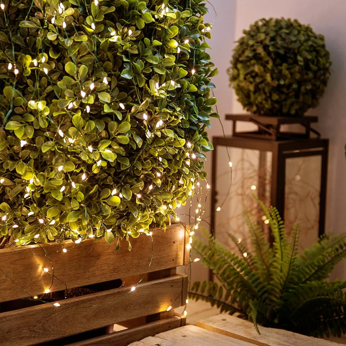 echosari 4 Pack Fairy Lights Battery Operated(Warm White)