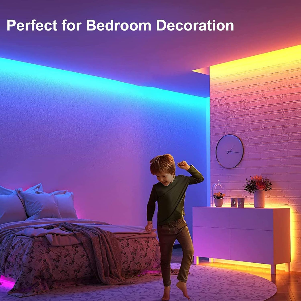 echosari RGB Battery LED Strip Lights