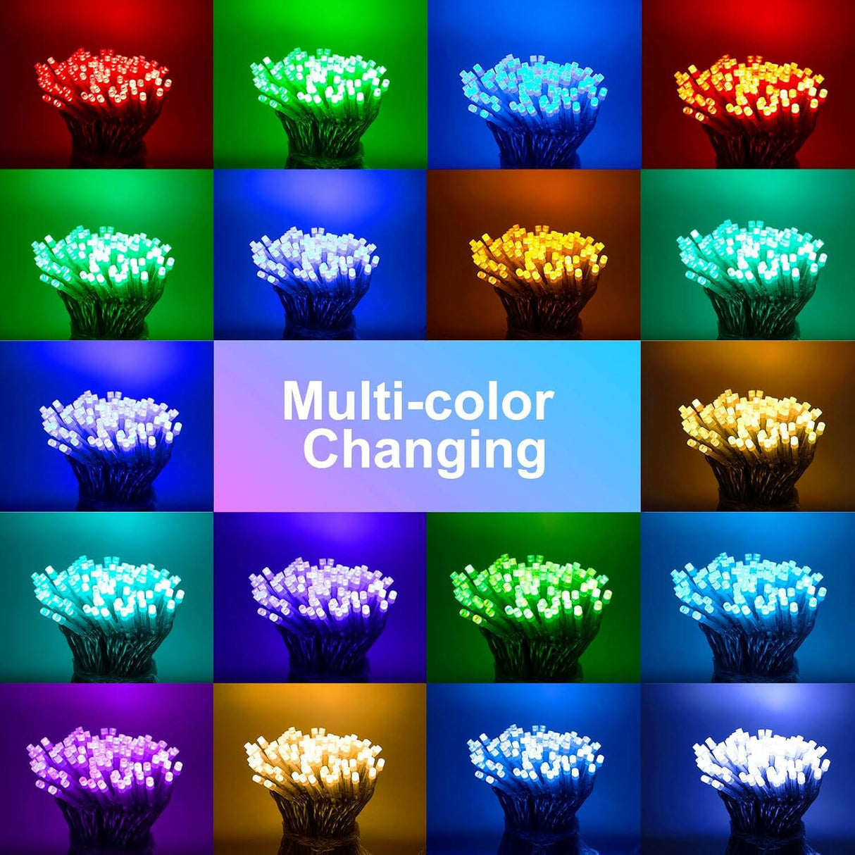 echosari Christmas String Lights (Clear Wire)