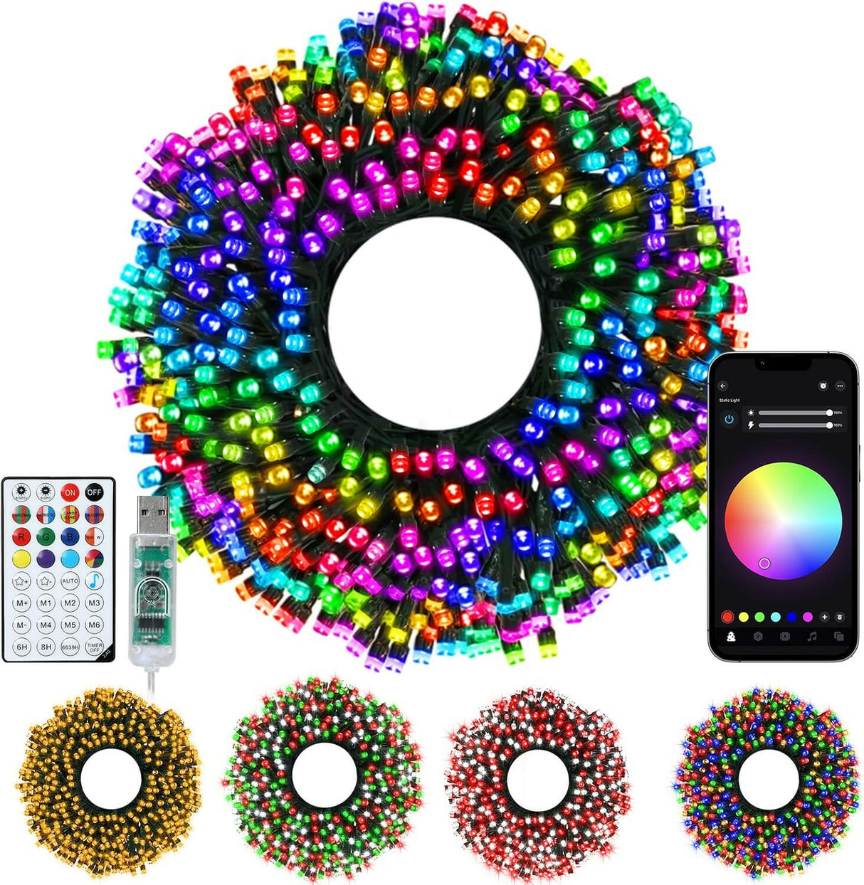 echosari Christmas Smart String Lights