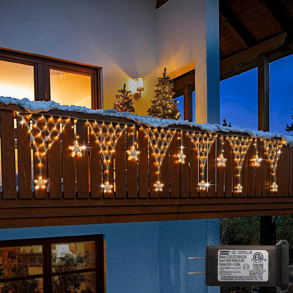echosari Christmas Star Net Lights