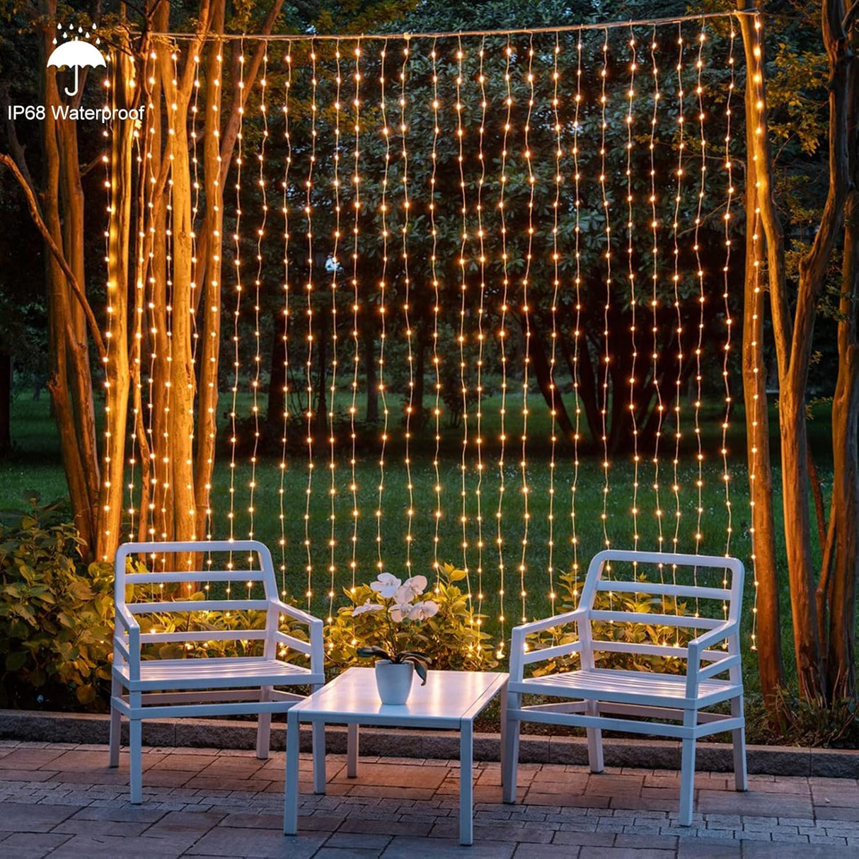 echosari Curtain Lights