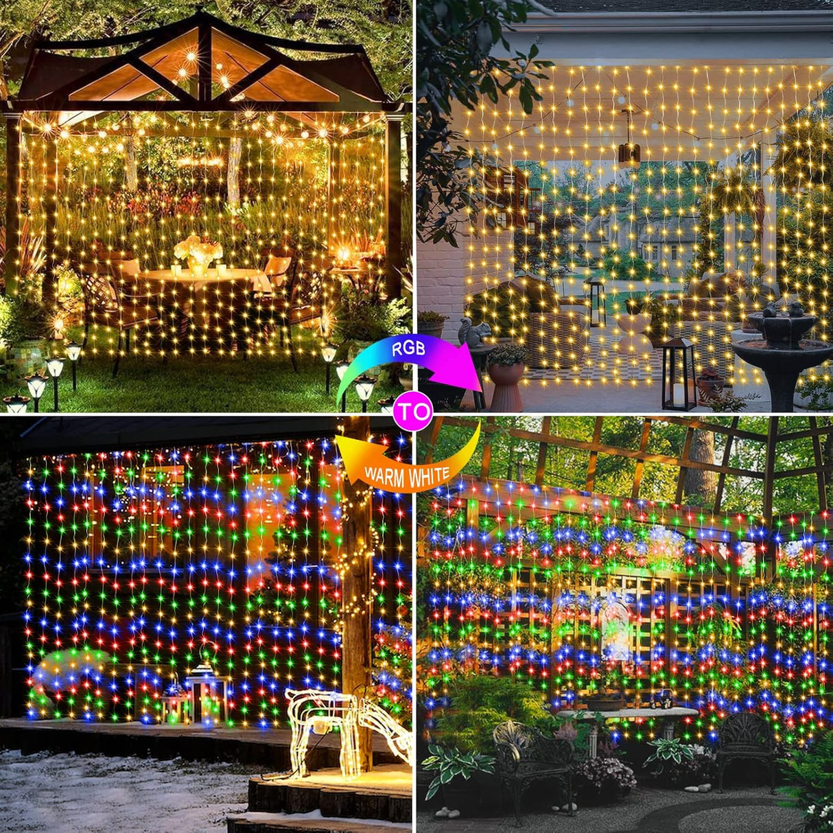 echosari Curtain Lights