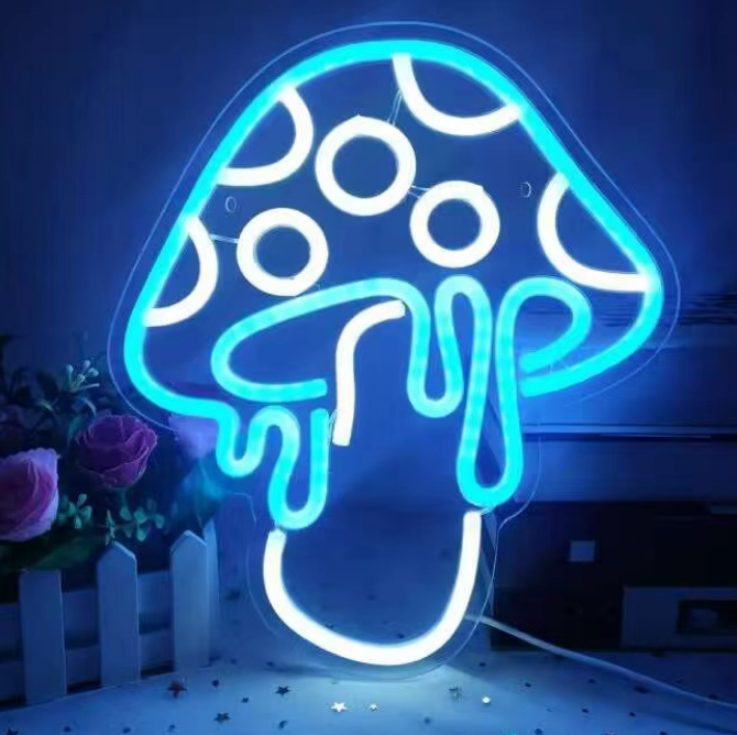 Ice Blue Mushroom