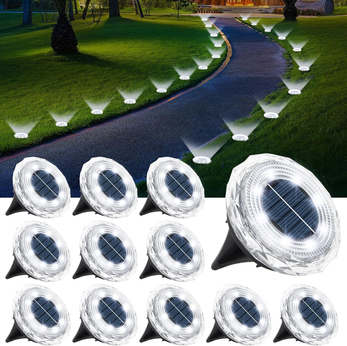 echosari Solar Lights for Outside