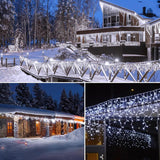 echosari Christmas Icicle Lights
