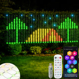 Echosari RGBIC Smart LED Mesh Net Lights Outdoor