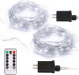 echosari cool white fairy light coils with plug-in adapters and remote