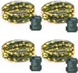 echosari four warm fairy light coils with battery boxes