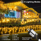 echosari Christmas Icicle Lights