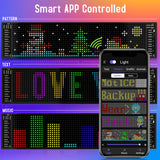 Flexible LED pixel sign bendable design - can conform to curved surfaces