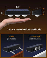 Solar fence light dimensions and installation methods