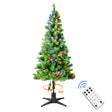echosari pre-lit artificial Christmas tree with rotating stand and remote