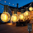 echosari G40 100FT — Warm white globe lights with light sensor controller