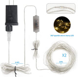 echosari 2 Pack Fairy String Lights Plug in