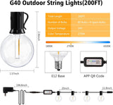 echosari Outdoor G40 String Lights