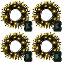 echosari Battery Operated Outdoor Tree String Lights(4 Pack)