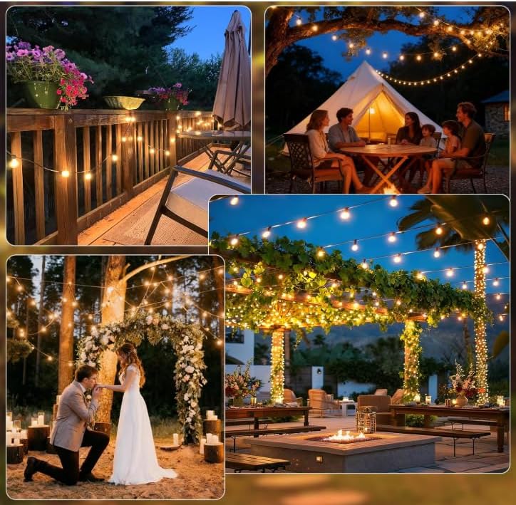 echosari Outdoor G40 String Lights