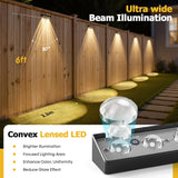 echosari Solar Fence Lights Outdoor