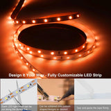 echosari USB 9.8ft 180 LED strip light — Orange